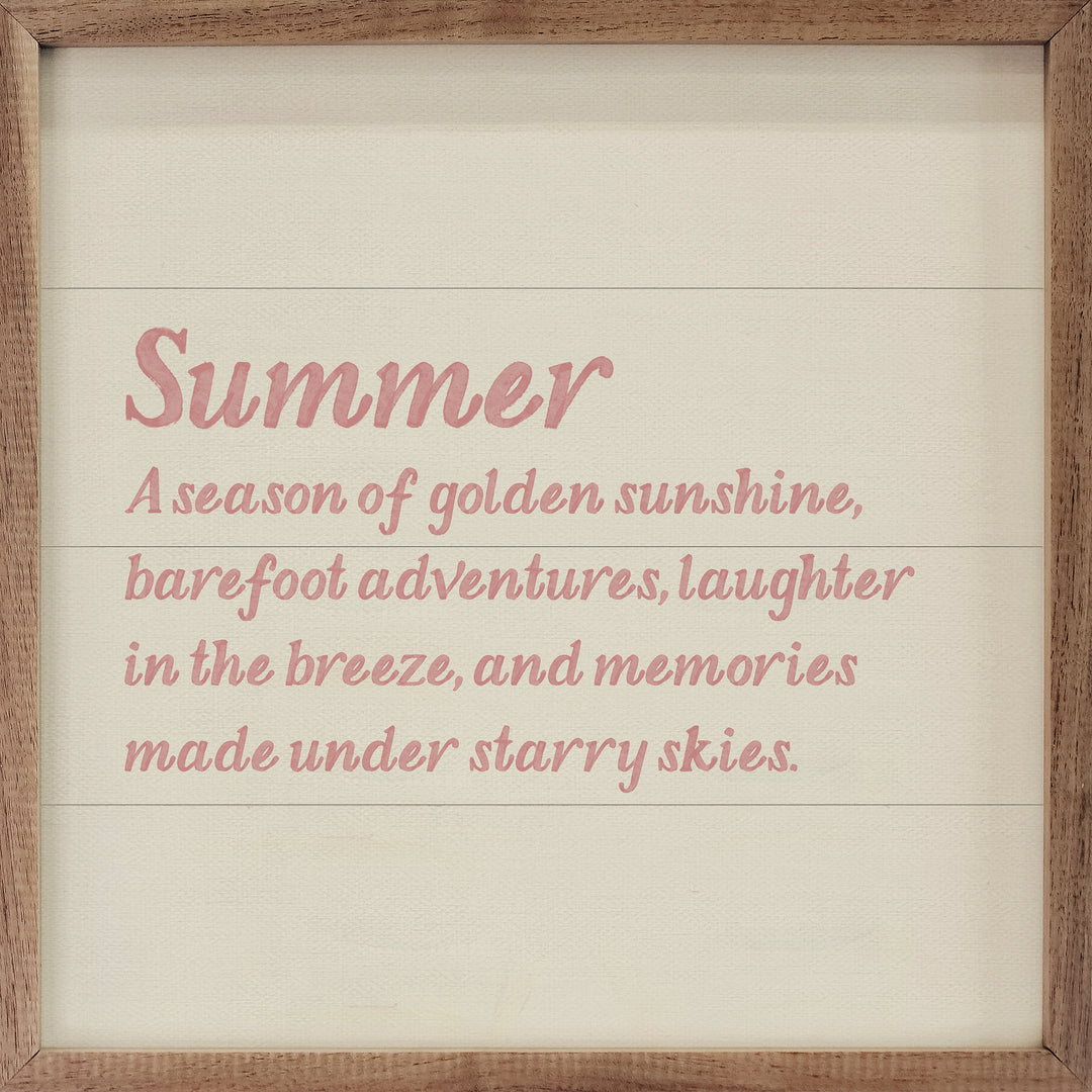 Definition of Summer 4×4 in Pink Shelf Sitter