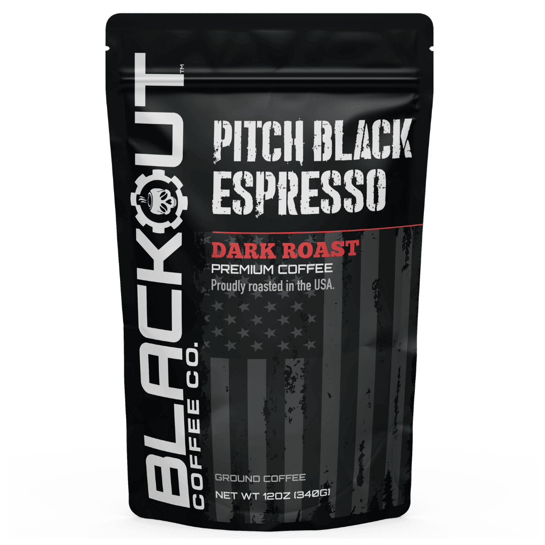 Pitch Black Espresso Dark Roast-Black Out Coffee Whole Bean