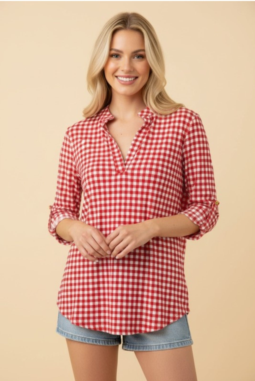 Backyard Barbecue Gingham Top