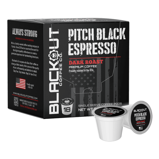 Pitch Black Espresso 18 CT. Coffee Pods
