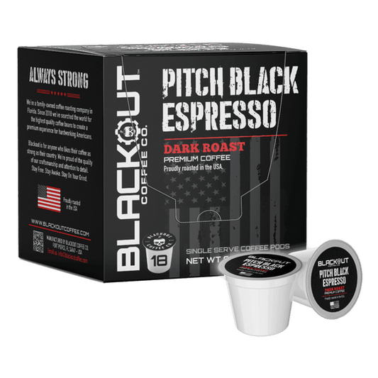 Pitch Black Espresso 18 CT. Coffee Pods