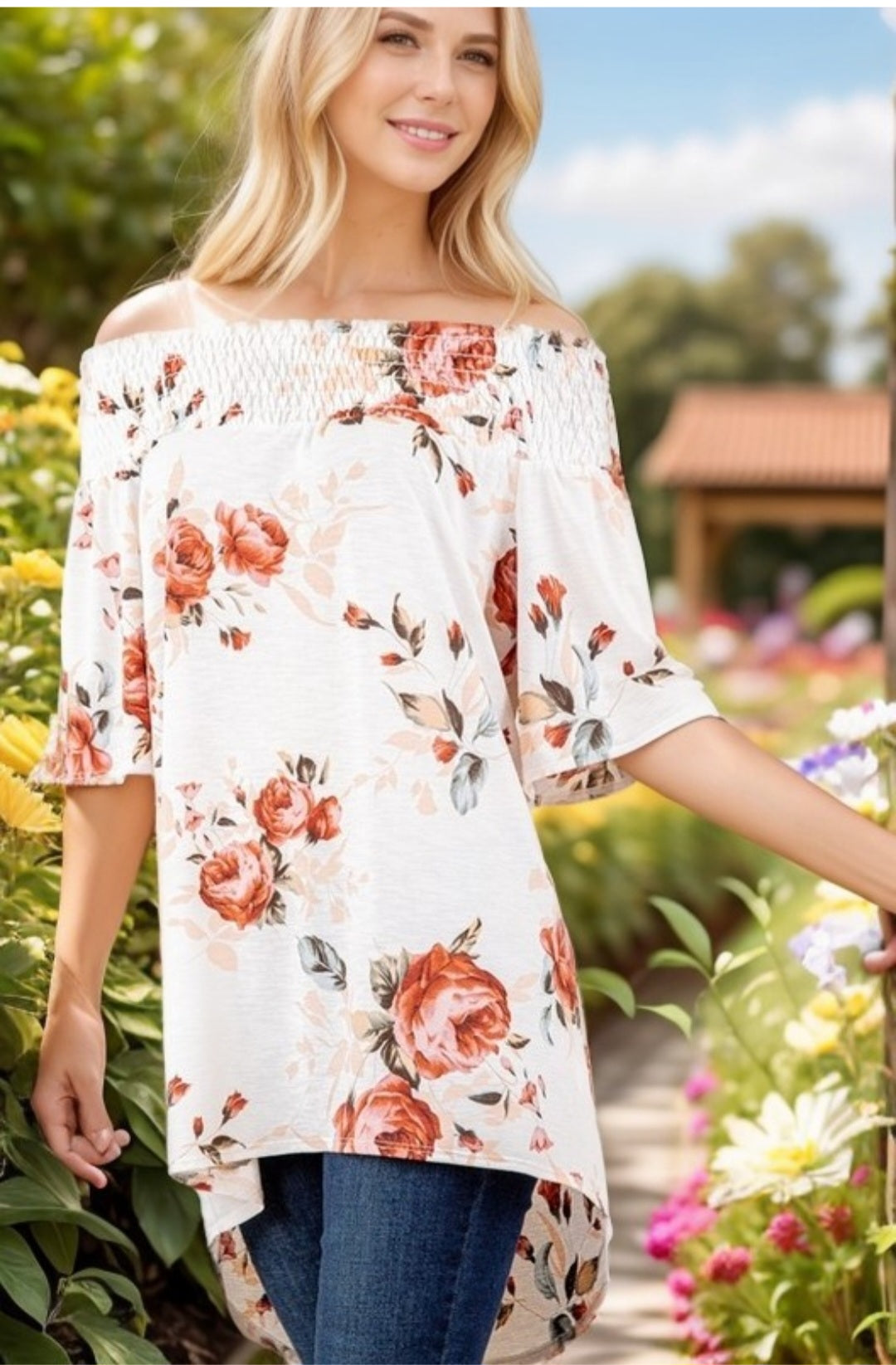 Summer Concert Off Shoulder Top Plus Size